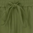 thumbnail image 5 of IROINNID Women's Elastic Waist Tie Cotton And Linen Casual Shorts With Pocket, 5 of 5