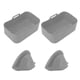 thumbnail image 1 of Juego de 2 freidoras rectangulares de silicona con revestimiento de silicona y cesta rectangular para Ninja DZ201 Foodi 8QT, color gris, 1 of 14