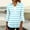 Light Blue, variant on Women's Comfortable Blouse Practical Elegant Three-quarters sleeve Button Decoration Lape Tops Fashionable for Casual Daily Wear(Red,S)