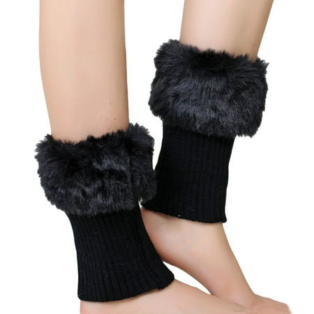 

Women Juniors Lace Sockliner Women s Woolen Knit High Boot Socks for Christmas Birthday Gift Black