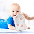 thumbnail image 5 of SKYSONIC Cartoon Pink Ducks Baby Muslin Washcloths Face Towel, Stars Cute Burp Cloths Cotton Wipes 5 PCS Infant Wash Cloth for Newborn Boys Girls 12"x12", 5 of 7