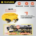thumbnail image 2 of Champion Power Equipment 30-Foot 50-Amp 125/250-Volt Generator RV Power Cord, 2 of 12