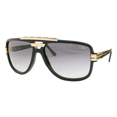 Cazal 8037 Sunglasses 001 Black Gold/Grey Gradient Lens 61MM