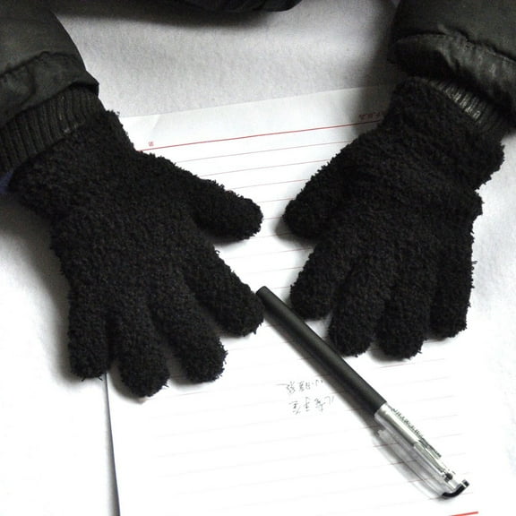 KONTONTY 6 Pairs Small Warm Gloves, Material, Assorted Colors, Comfortable for Daily Outdoor Activities