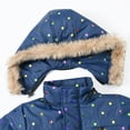 thumbnail image 6 of Girls Puffer Coat Girl Winter Coat with Pocket Zip up Hooded Coat Windproof Warm Child Winter Coat for Kids 2-3 Years, 6 of 7