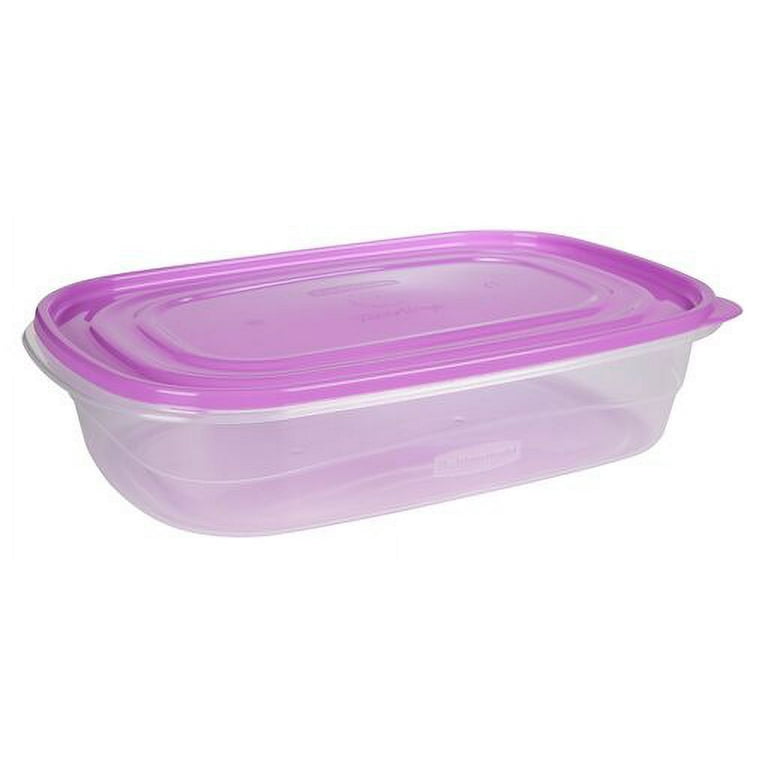 Rubbermaid TakeAlongs 1-Gallon Rectangular Food Storage Containers  Special-Edition Orchid Purple, 2pk 