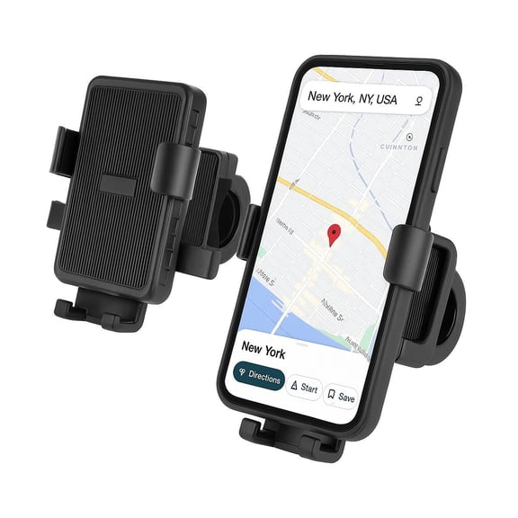 Vena Bike Phone Holder Motorcycle Phone Mount, Cell Phone Holder for Bike Phone Mount for Bicycle Handlebar, Scooter Motorcycle Phone Holder, Black