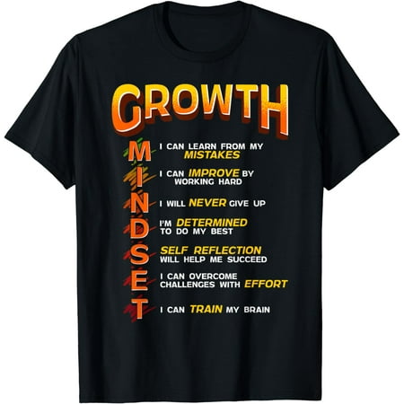 

Growth Mindset Teacher Classroom Brain Motivation T-Shirt