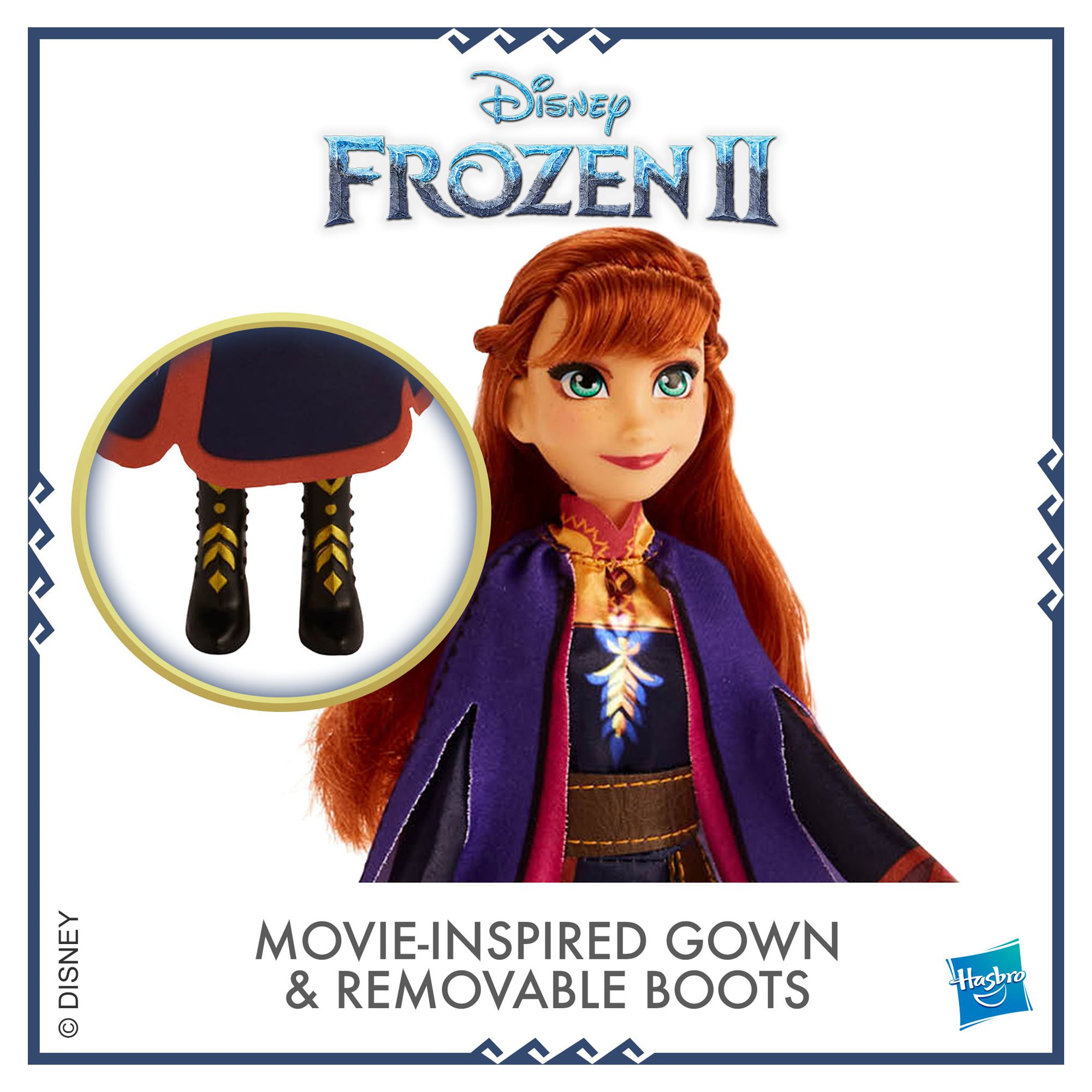 Disney Frozen 2 Singing Anna Musical Fashion Doll, Includes Purple Dress - image 4 of 8