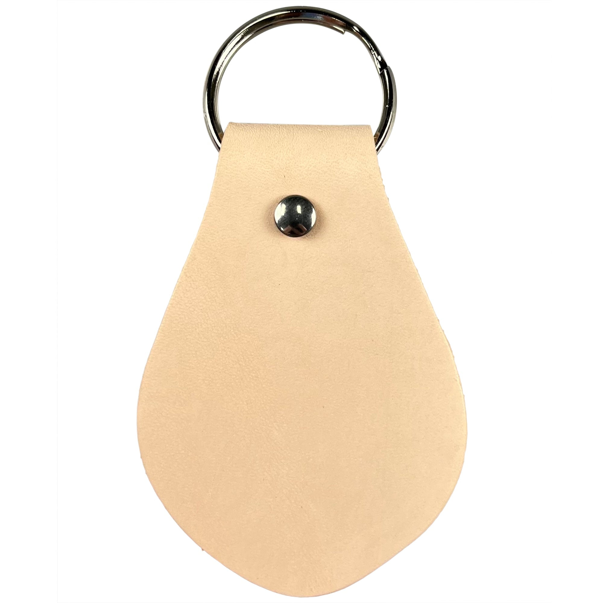 Zelikovitz Key Fob Kits 25 Pack - Vegetable Tanned Tooling Leather with Key Ring and Rivet