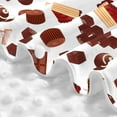 thumbnail image 5 of Car Seat Cover Baby, Chocolate Print No.J93 Baby Car Seat Cover for Baby Boys Girls Newborn , Infant Car Seat Canopy Cover Nursing Breastfeeding Cover Warm Blanket, 5 of 7