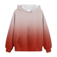 thumbnail image 4 of Splozh Toddler Cotton Hoodies Boys Girls Oversized Hoodies Fleece Pullover Sweatshirts Kids Fashion Casual Outfits Fall Winter Clothes Brick Red,7-8 Years, 4 of 5