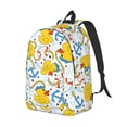 thumbnail image 2 of Daiia Ducks and Anchors Vintage Canvas Backpack for Men and Women ,Hiking Backpack,Travel Laptop Bag for School,Large Capacity Backpack, 2 of 8