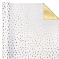 thumbnail image 3 of Papel de regalo WRAPAHOLIC 43 x 10 m reversible con lunares dorados, 3 of 8