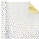 thumbnail image 3 of Papel de regalo WRAPAHOLIC 43 x 10 m reversible con lunares dorados, 3 of 8