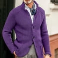 thumbnail image 2 of Men's Knit Cardigan Sweater Button Front Long Sleeve Regular Fit Casual Jacket, 2 of 7