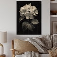 thumbnail image 2 of Designart "Monochrome Elegance in Blooming Hydrangeas III" Floral Print on Natural Pine Wood, 2 of 5