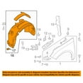 thumbnail image 3 of For 16-18 Focus RS Front Splash Shield Inner Fender Liner Plastic Right Side, 3 of 5