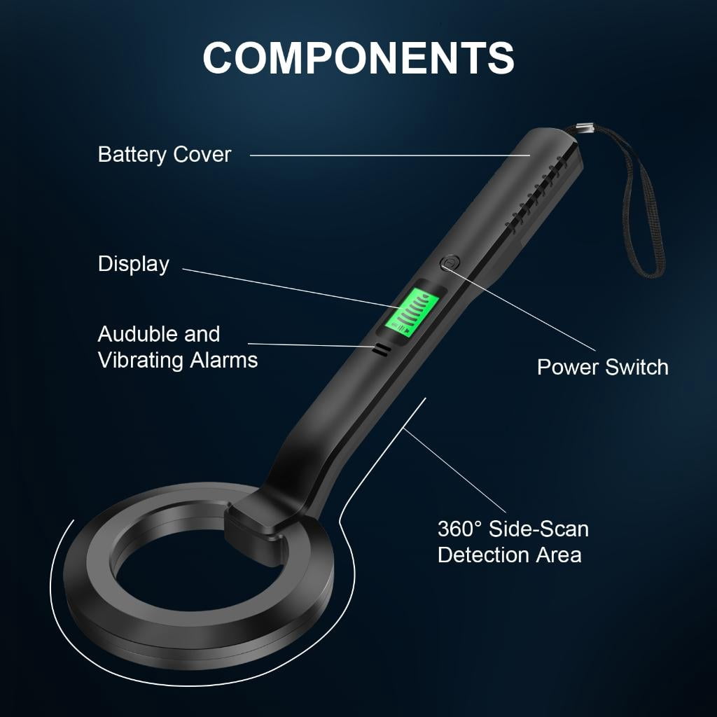 CEORPER Portable Metal Detectors Accurate Metal Detection Tool Metal Detecting Device Reliable Metal Detectors Sound Vibration