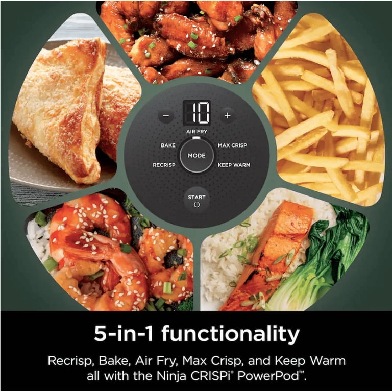 Ninja Crispi 5-in-1 Portable Glass Air Fryer Cooking System  Brand New Air 1. 9 1/2 crispy main image 0