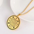 thumbnail image 2 of Saturn Jupiter Solomon Necklace Magic Square Talisman Stainless Steel Occult Pendants Jewelry Christmas Present, 2 of 5