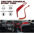 thumbnail image 3 of Xotic Tech Center Console Stripe and Passenger Dash AC Vent Panel Cover Trim Set, Sporty Red, Compatible with Camry 2018-2024, 3 of 8