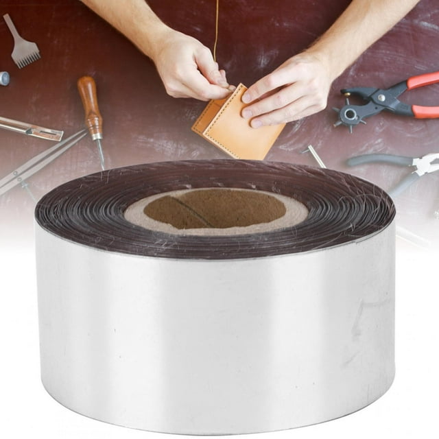 Jadeshay 120 Metros/Rollo de Papel de Aluminio para Estampado en Caliente, Caja de Paquete de Tela de Cuero, Accesorios de decoración DIY, 3 cm de Ancho(Plata)