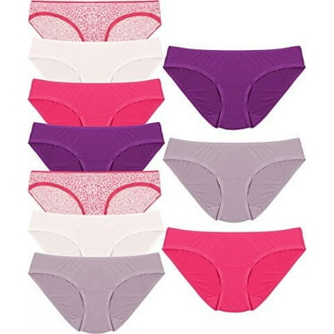 Fruit of the Loom Women's Microfiber 10 Pack Bikini Panties,Assorted,Size 6