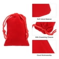 thumbnail image 4 of Uxcell 20 piezas Bolsas de Terciopelo con Cuerdas 2 x 2.8 Pulgadas Bolsas de Regalo para Joyería, Rojo, 4 of 7