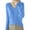 Sky Blue, variant on ManxiVoo V Neck Lightweight Sweater for Women Soft Knitted Pullover Long Sleeve Loose Fit Layering Staple Everyday Casual Top L Size Blue