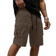 thumbnail image 2 of Dresfit Women's Bermuda Shorts Drawstring Baggy Cargo Shorts Summer 2026 Stretch Knee Length Hiking Short Pants Elastic Waist Plus Size Work Shorts 4XL, 2 of 8