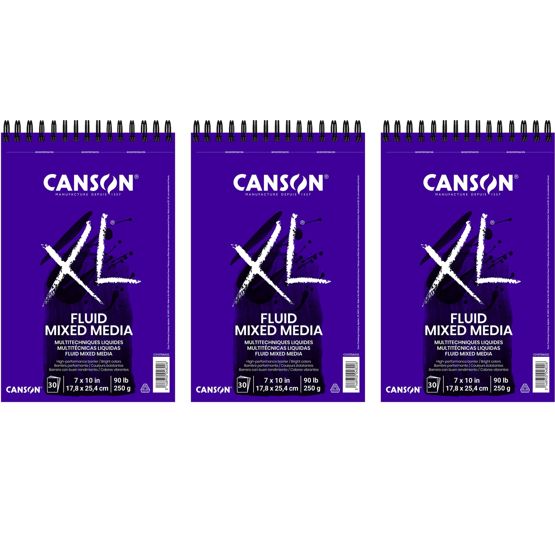 Canson XL Series Mixed Media Sheet Bulk Pack, 100 Sheet, 12x18