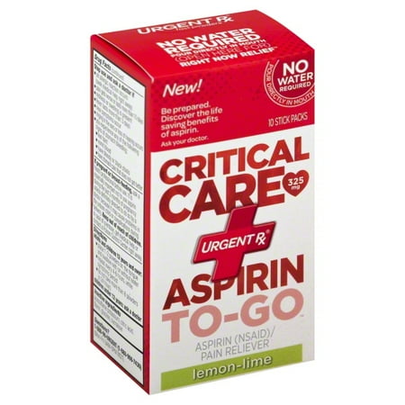 Breakthrough Products UrgentRx Critical Care Aspirin, 10 ea