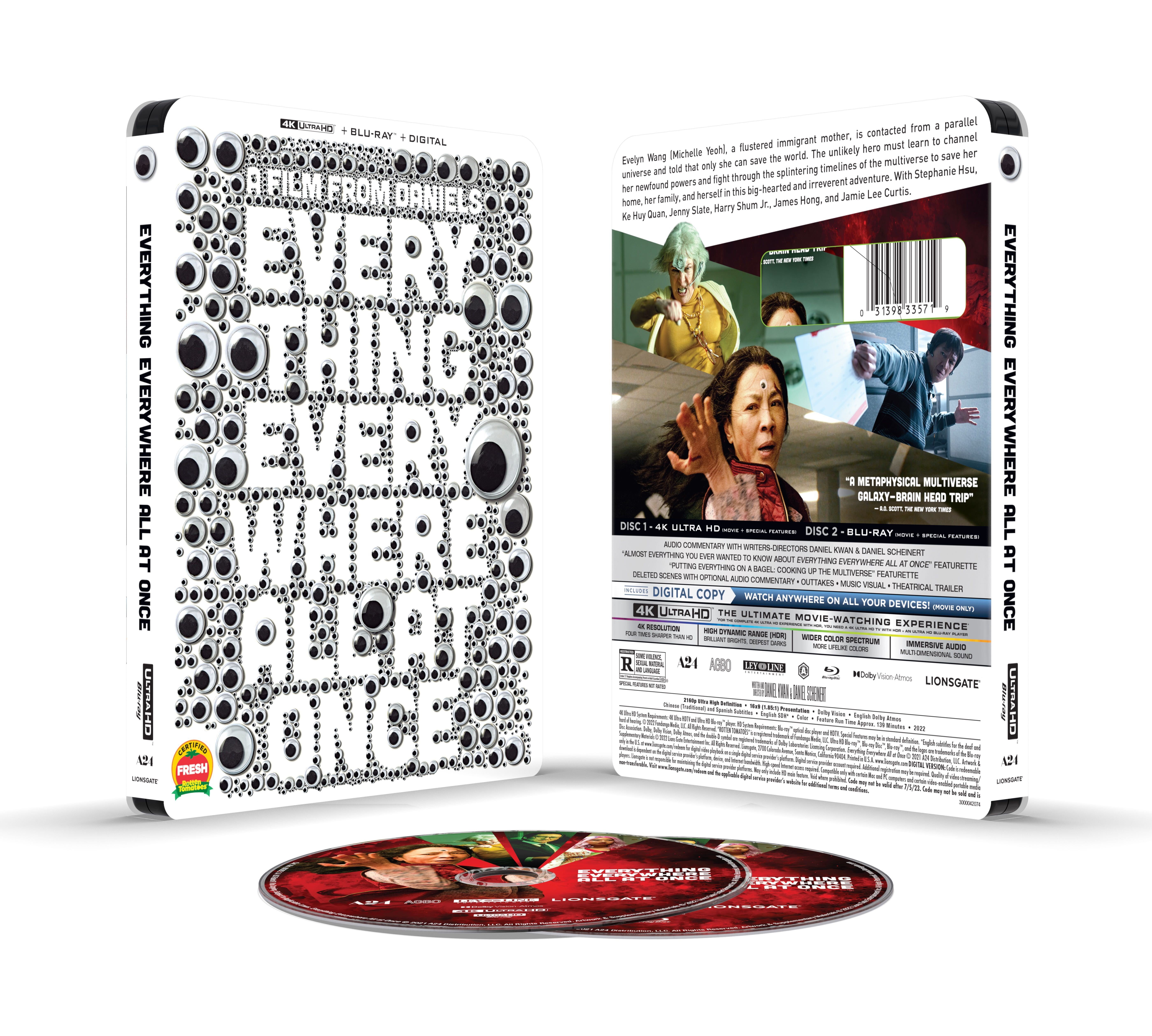 Lionsgate Home Entertainment Everything Everywhere All At Once (Walmart Exclusive Art) (4K Ultra HD + Blu-Ray + Digital Copy)