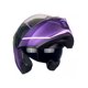 thumbnail image 4 of Casco Abatible Kov Moto Thunder Waves Morado Mujer Luz Led Talla XXL, 4 of 5