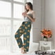 thumbnail image 5 of Fotbe Hot Dog 6 Pantalones de Pijama para Mujer, Pantalones de Dormir, Pantalones Pj con Cordón y Bolsillos-Medium, 5 of 6