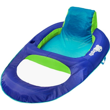 Swimways Spring Float Recliner Blue/lime - Walmart.com