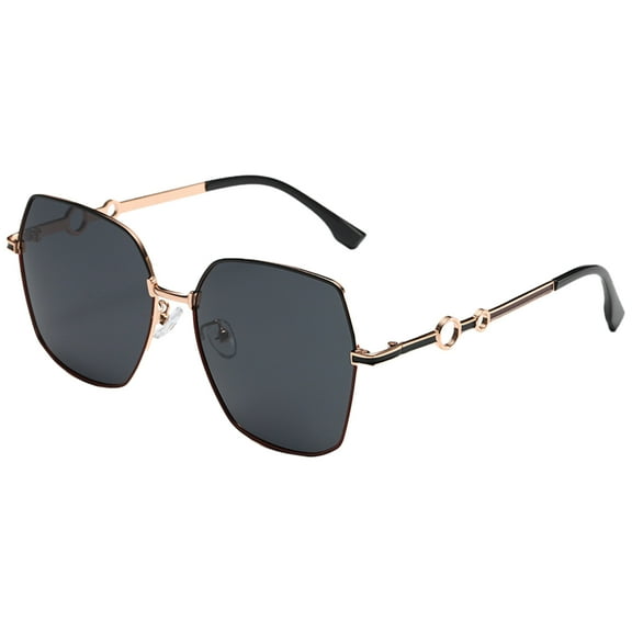 Outdoor travel sunglasses fashion trend polarized sunglasses, made of PC, alloy, TAC - black