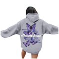 thumbnail image 1 of Chandail à Capuche Imprimé Lettre Mode Femme Manches Longues Décontracté Sportif Confortable, 1 of 5