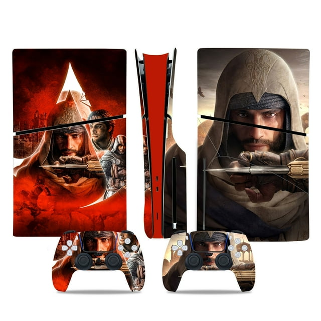 HHHC Vinyl Skin For PS5 Slim Disk Edition Console And Controllers Mirage