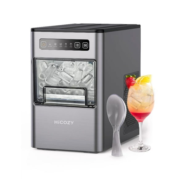 HiCOZY Portable Ice Maker, 24 lb Capacity, Self-Cleaning, Compact, Bullet Ice, HiCOZY