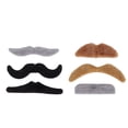 thumbnail image 1 of prosthetic Mustaches, Long Retention Time Easy Paste Remove Lifelike Party Mustache Fun Atmosphere Creation  for Theme Party for  for Game, 1 of 7