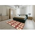 thumbnail image 4 of Ahgly Company Indoor Square Patterned Pastel Orange Area Rugs, 6' Square, 4 of 6