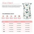 thumbnail image 3 of Balery Anchors And Shells Camisón de princesa para niñas, pijama de algodón con mangas abullonadas, suave y bonito.-Small, 3 of 6