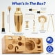 thumbnail image 4 of Touch of Mixology El Kit de Barman de Acero Inoxidable de 14 Piezas Incluye Coctelera (Dorada), 4 of 7