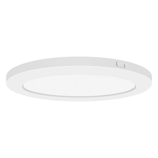 Access Lighting 20838LEDD-WH-ACR 12 in. ModPLUS 120-277V LED Round Flush Mount Ceiling Light, White - Large