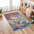 thumbnail image 5 of YOUFROTNG Washable Abstract 2x3 Area Rug, Low-Pile Soft Indoor Carpet, Non-Slip Stain Resistant Mat for Living Room Bedroom Dining Room,Colorful, 5 of 6