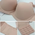 thumbnail image 3 of Loopsun Womens Bras Plus Size, Bras for Women, Women's Solid Color Large Cup Underwear Lace Daily Bra Beige 38/85E, 3 of 4