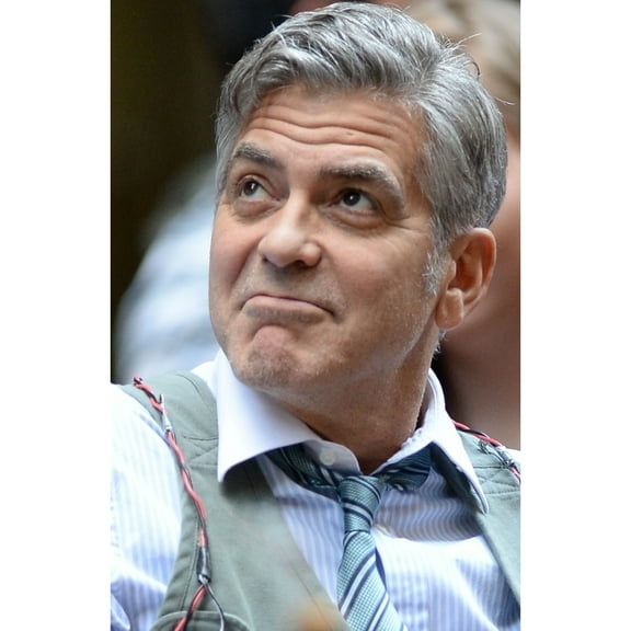 George Clooney On Location For Money Monster Movie Shoot New York Ny April 18 2015. Photo By Kristin