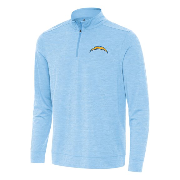Men's Antigua Powder Blue Los Angeles Chargers Bright Quarter-Zip Top